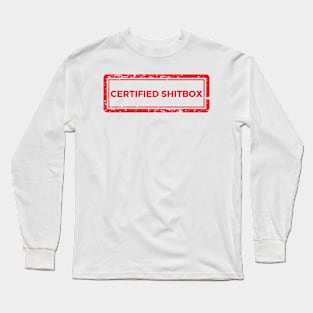 Certified Shitbox - Red Label Design Long Sleeve T-Shirt